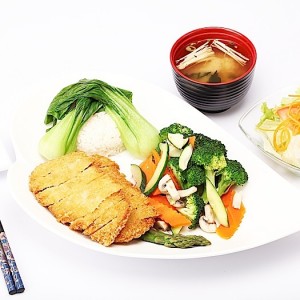 Tonkatsu deep fried pork cutlet Set